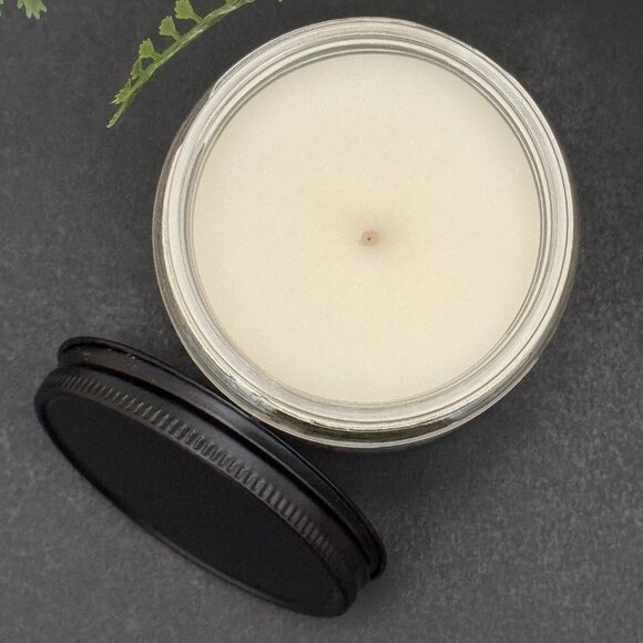 BBW Linen & Lavender White Barn Bath & Body Works Mason Jar Single Wick Candle - Picture 6 of 10